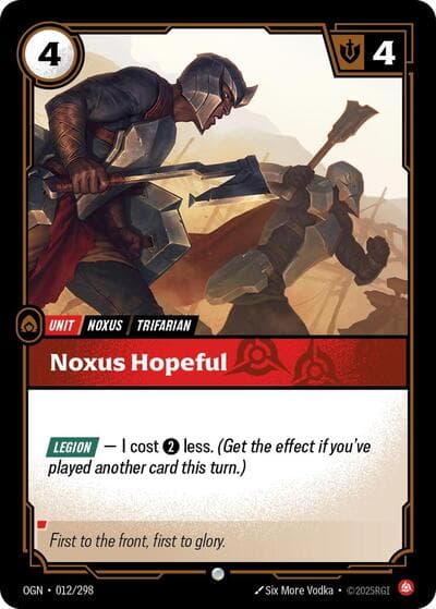 Noxus Hopeful card