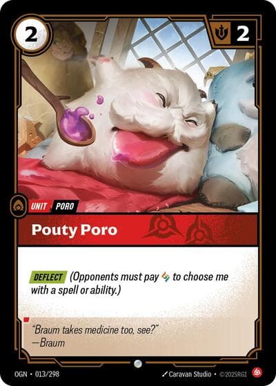 Pouty Poro card