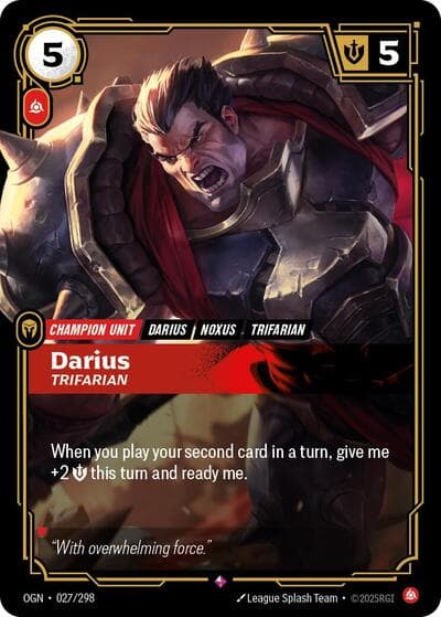Darius, Trifarian card