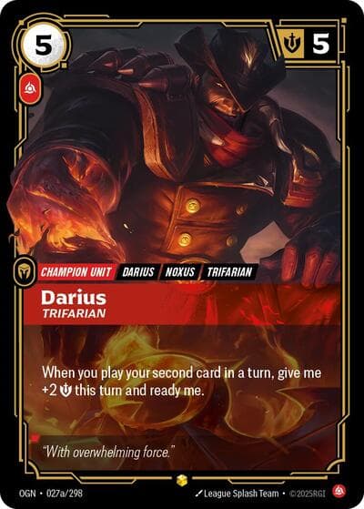Darius, Trifarian card