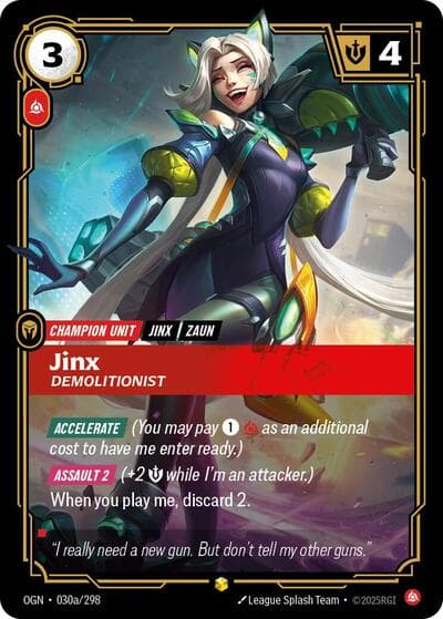 Jinx, Demolitionist card