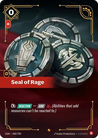 Seal of Rage card