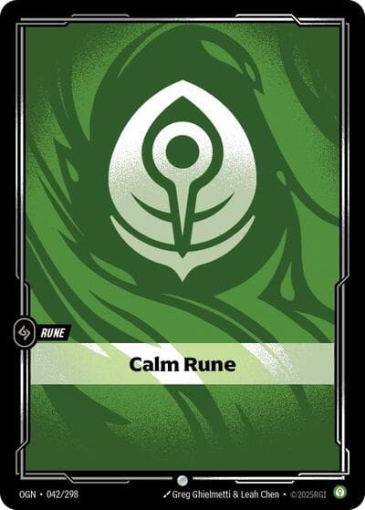 Calm Rune card