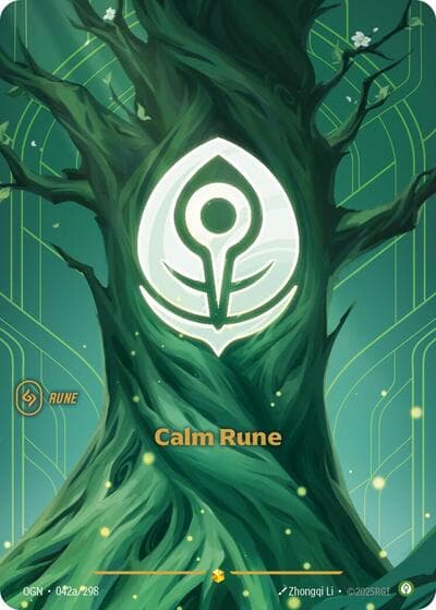 Calm Rune card