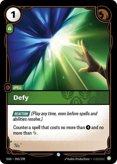 Defy card