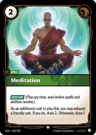Meditation card
