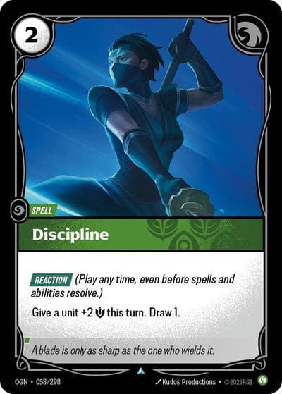 Discipline card