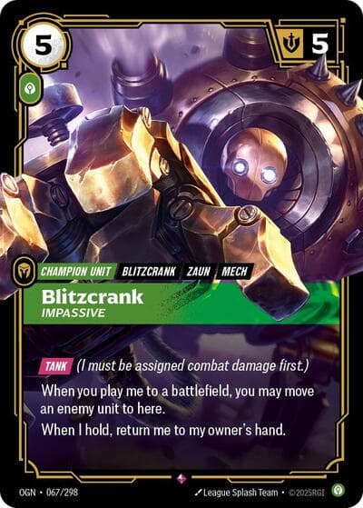 Blitzcrank, Impassive card
