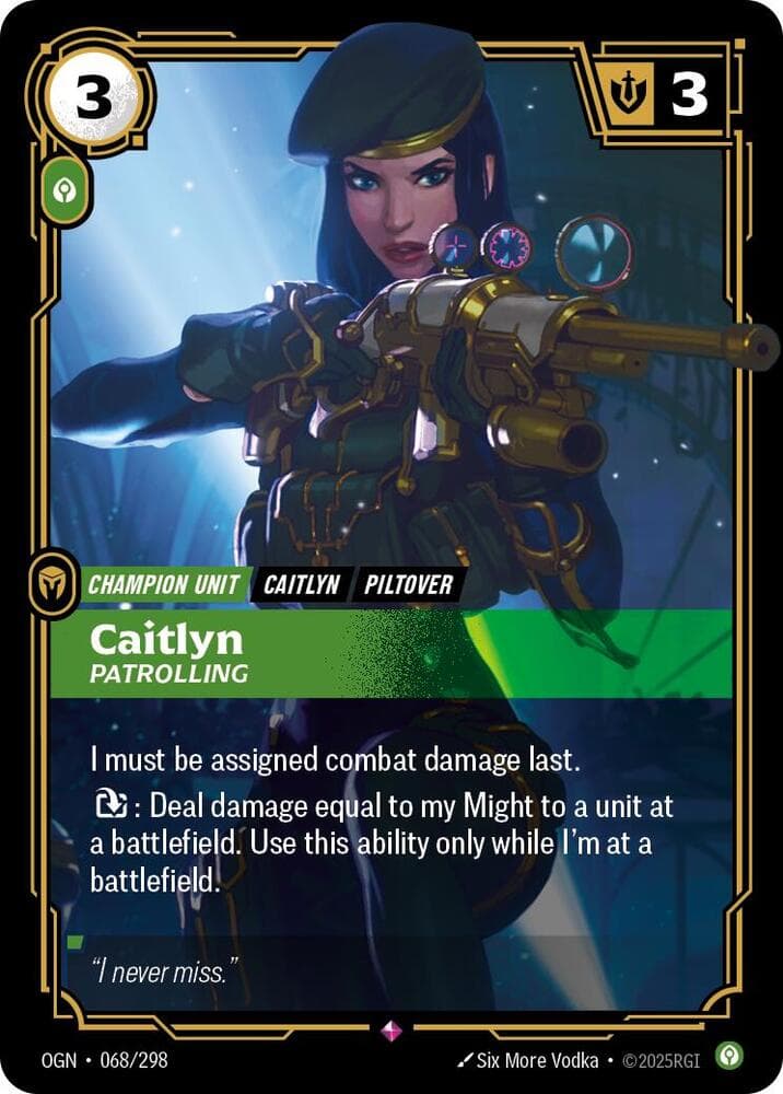 Caitlyn, Patrolling — Origins (#068)