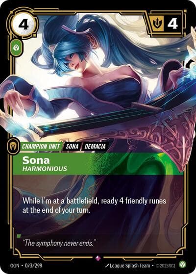 Sona, Harmonious card