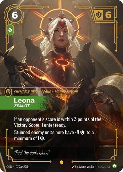 Leona, Zealot card