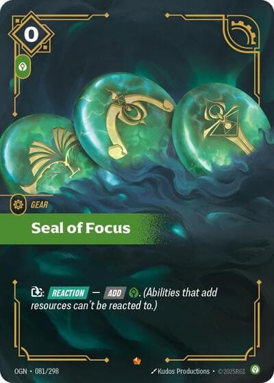 Seal of Focus card