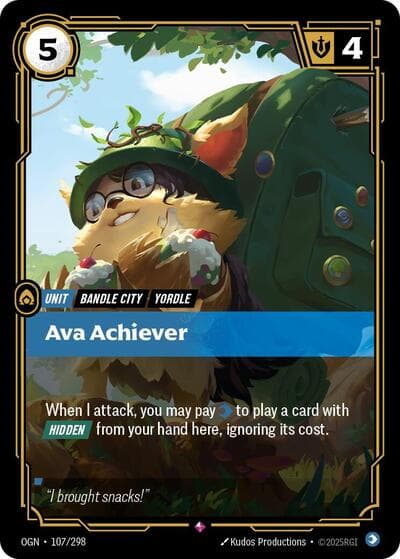 Ava Achiever card