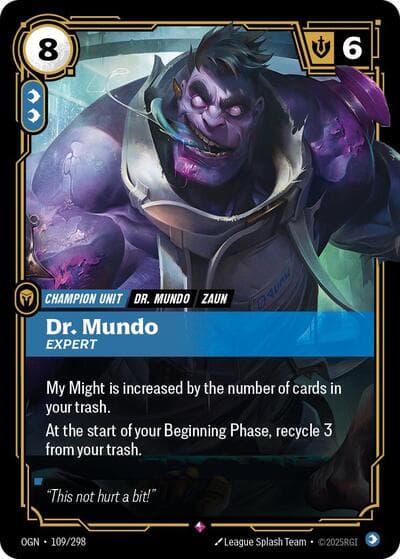 Dr. Mundo, Expert card