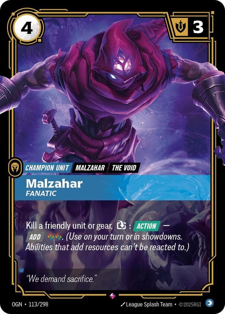 Malzahar, Fanatic — Origins (#113)