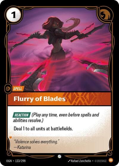 Flurry of Blades card