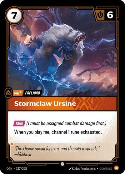 Stormclaw Ursine card