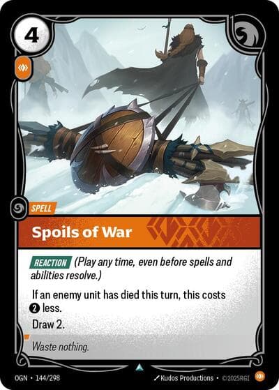 Spoils of War card