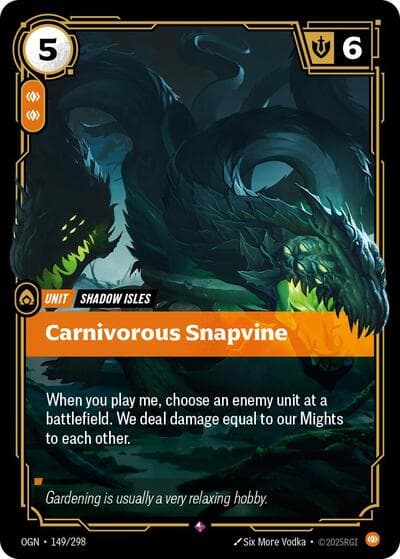 Carnivorous Snapvine card