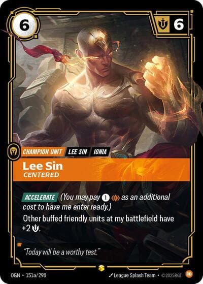 Lee Sin, Centered card