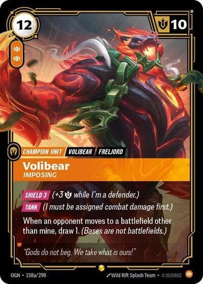 Volibear, Imposing card