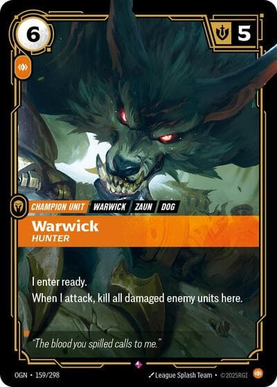 Warwick, Hunter card