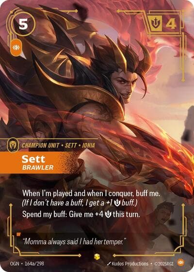 Sett, Brawler card