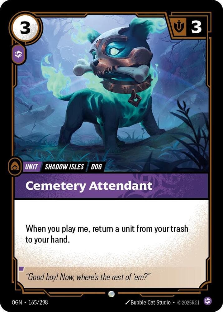 Cemetery Attendant — Origins (#165)