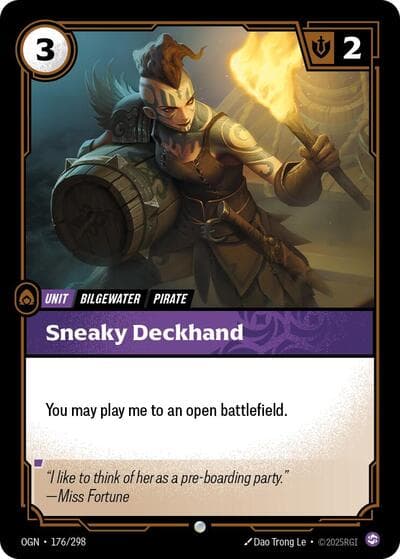 Sneaky Deckhand card