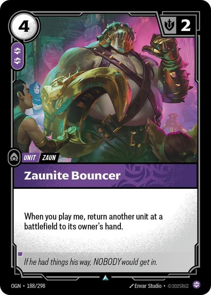 Zaunite Bouncer — Origins (#188)