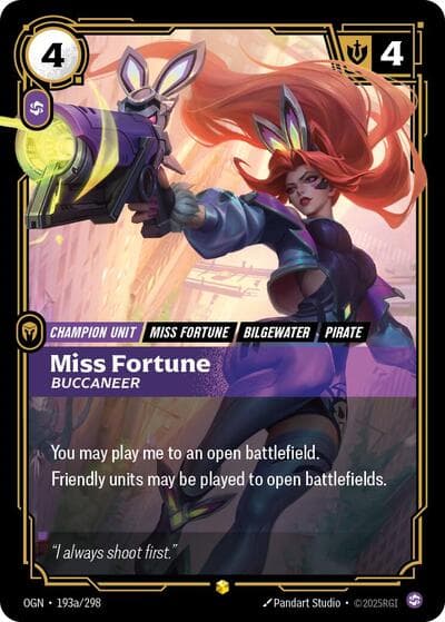 Miss Fortune, Buccaneer card