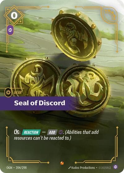 Seal of Discord card