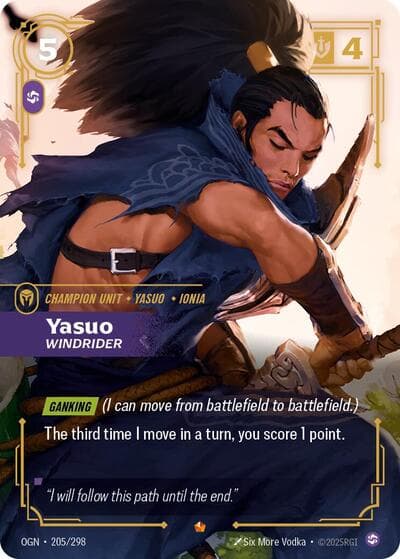 Yasuo, Windrider card