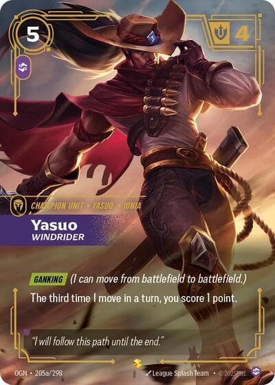 Yasuo, Windrider card