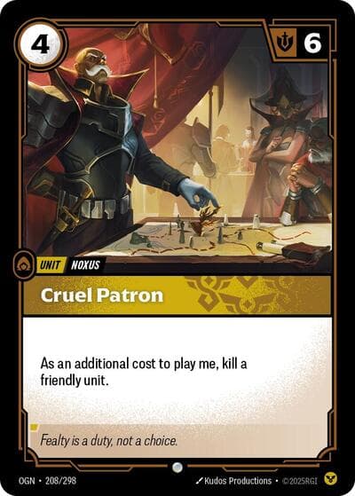 Cruel Patron card