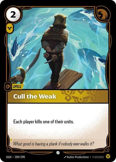 Cull the Weak card