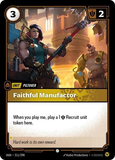 Faithful Manufactor card