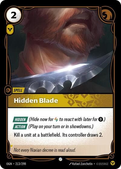 Hidden Blade card