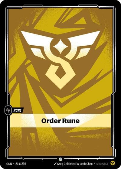 Order Rune card