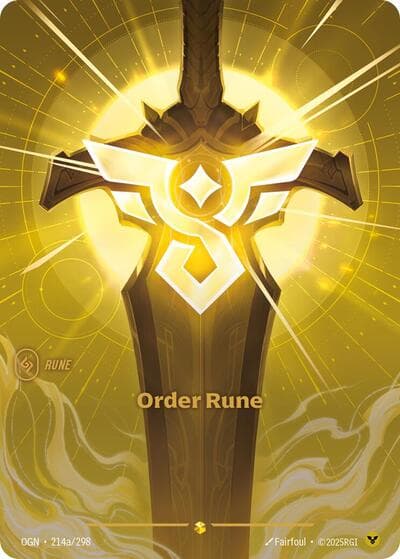 Order Rune card