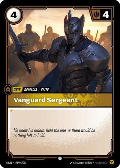 Vanguard Sergeant card
