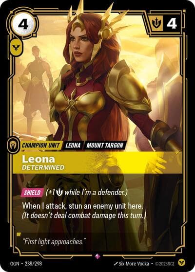 Leona, Determined card