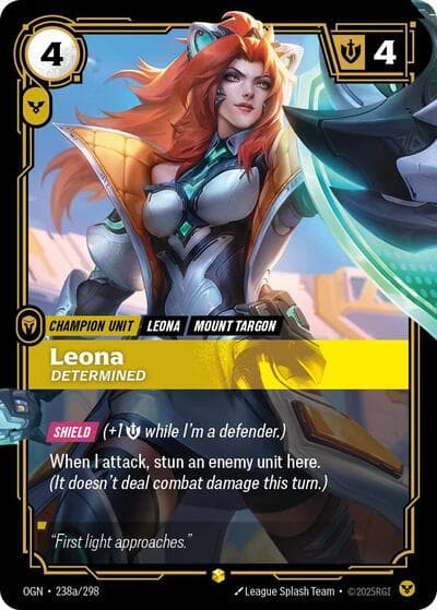 Leona, Determined card