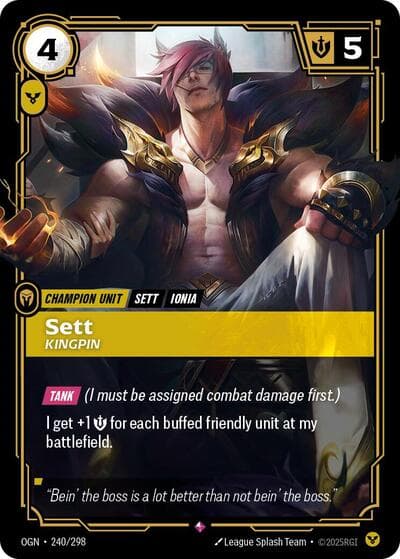 Sett, Kingpin card