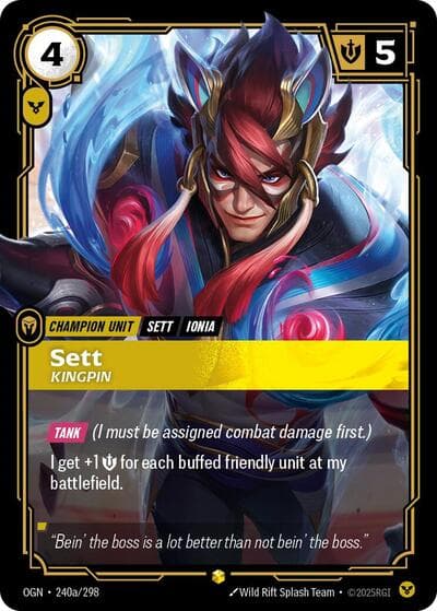 Sett, Kingpin card