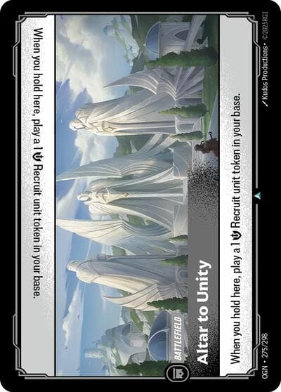 Altar to Unity card