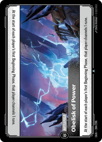 Obelisk of Power card