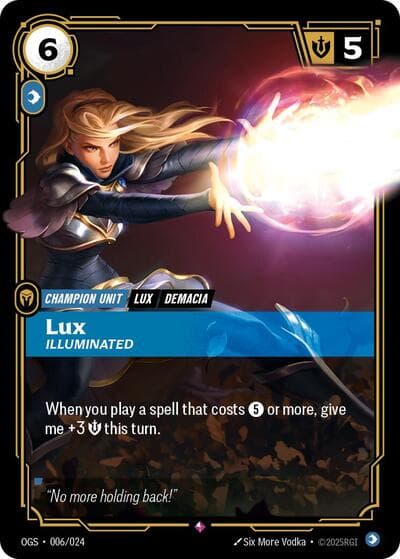 Lux, Illuminated card