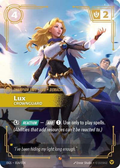 Lux, Crownguard card