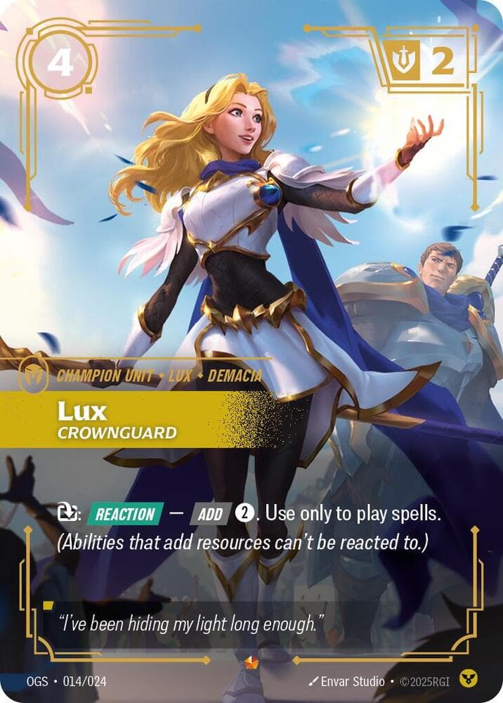 Lux, Crownguard — Origins Proving Grounds (#014)